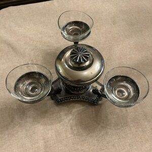 Antique/Vintage Epergne’ Figurine Charcuterie Candle Holder Rare & Wonderful 🥰